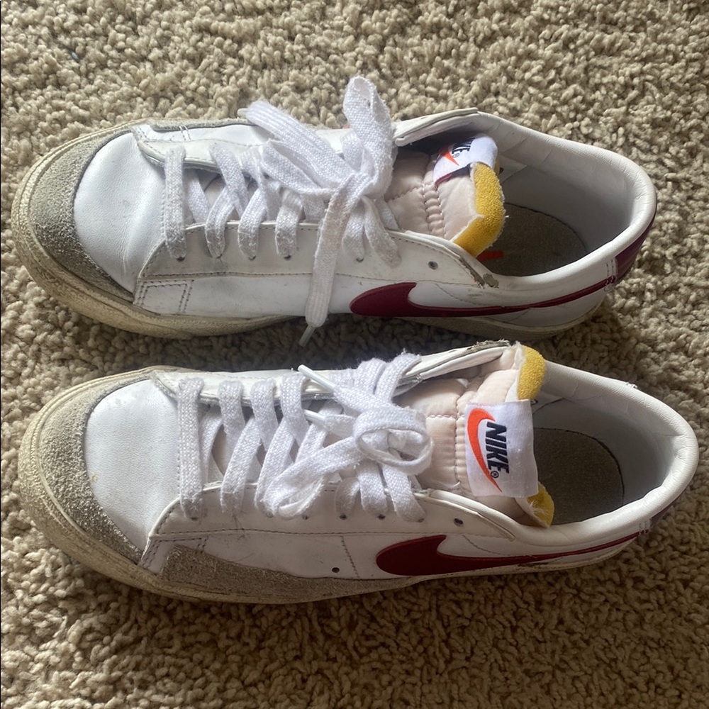 Nike red and white